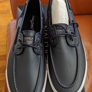Navy Blue Boat Shoes